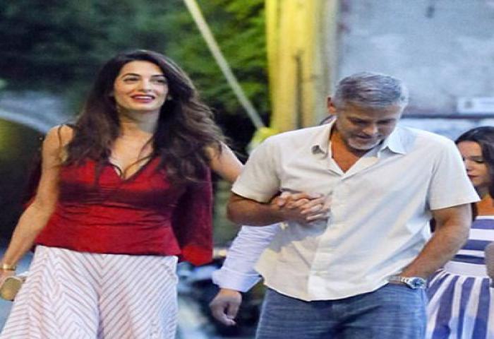 Romantisnya George Clooney Bersama Istri